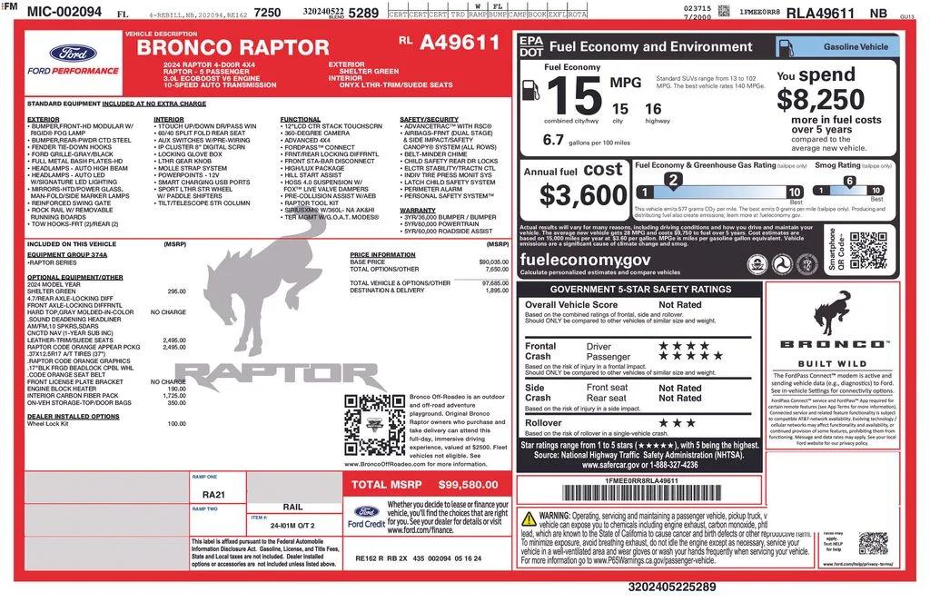 ford bronco 4-door 2024 1FMEE0RR8RLA49611 image ford bronco 4-door 2024 1FMEE0RR8RLA49611 image